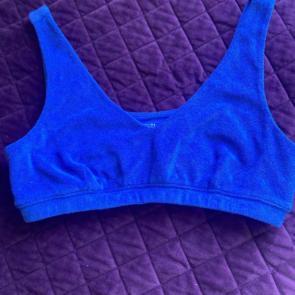 Offline by Aerie blue sports bra size large